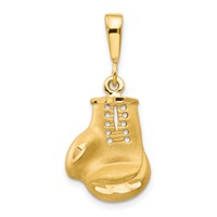 10K Yellow Gold Large Boxing Glove Charm view 1