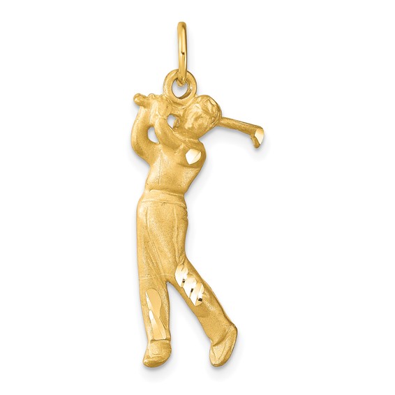 Gold Polished Golf Pendants