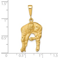 10K Yellow Gold Football Player Charm view 3