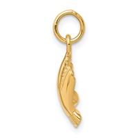 10K Yellow Gold 3-D Baseball Glove and Ball Charm view 2