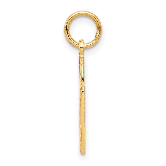 Gold Polished Basketball Pendants