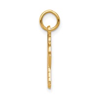 10K Yellow Gold Hockey Goalie Charm view 2