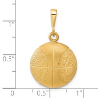 10K Yellow Gold Basketball Charm view 4