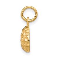 10K Yellow Gold Golf Ball Charm view 2