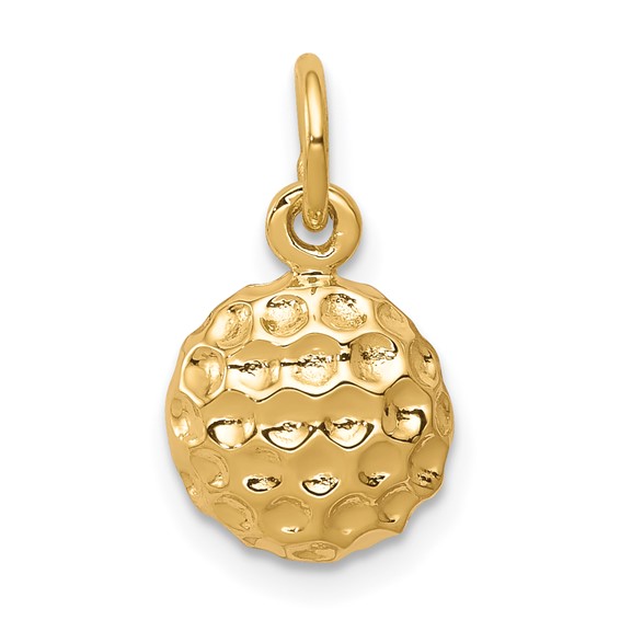 Gold Polished Golf Pendants