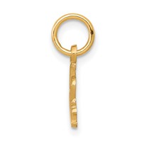 10K Yellow Gold I Heart Music Charm view 2