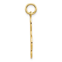 10K Yellow Gold Treble Clef Charm view 2