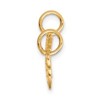 10K Yellow Gold HE Who Holds the Key. Heart and Key 2-Piece Break-apart Charm view 2