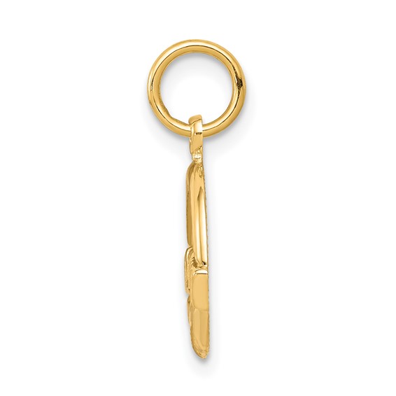 Gold Polished Claddagh Pendants