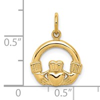10K Claddagh Charm view 3