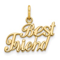 10K Yellow Gold Best Friend Charm view 1