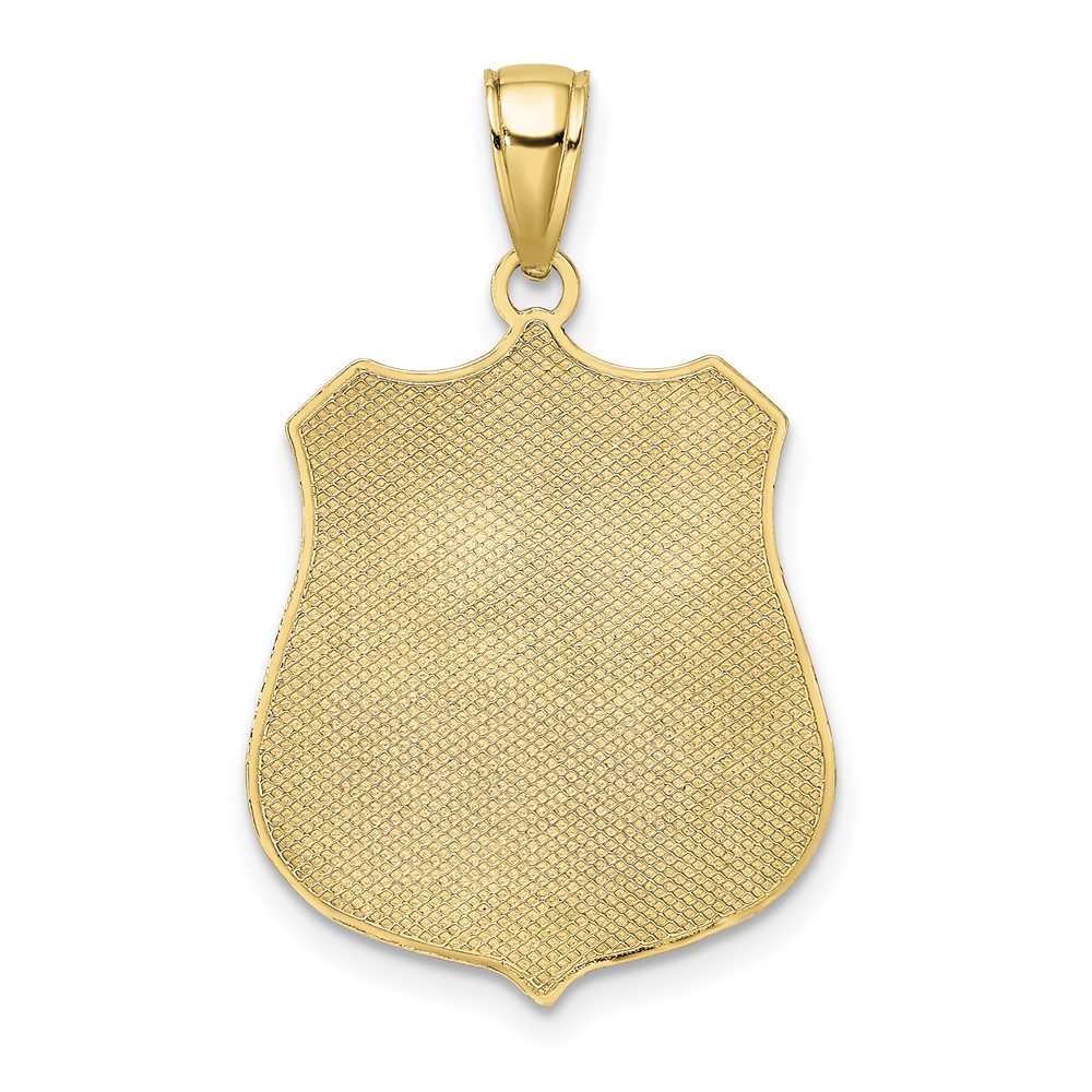 10k Large Police Badge Pendant (10C2253)