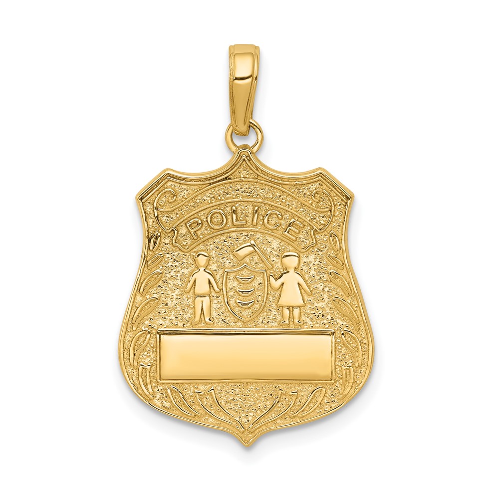 10k Large Police Badge Pendant (10C2253)