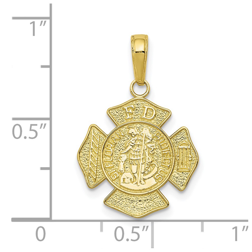 10k St. Florian Protect Us/Fire Dept. Pendant (10C2258)