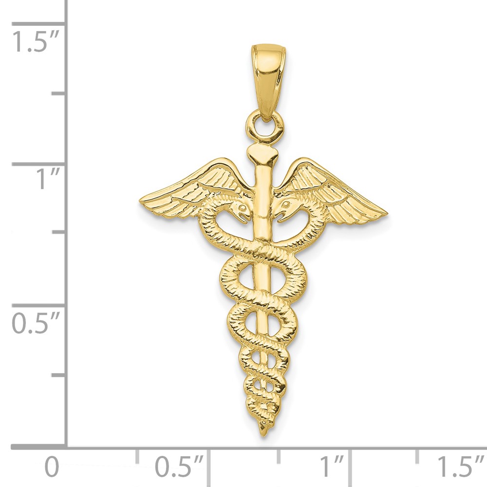 10k Caduceus Pendant (10C2261)