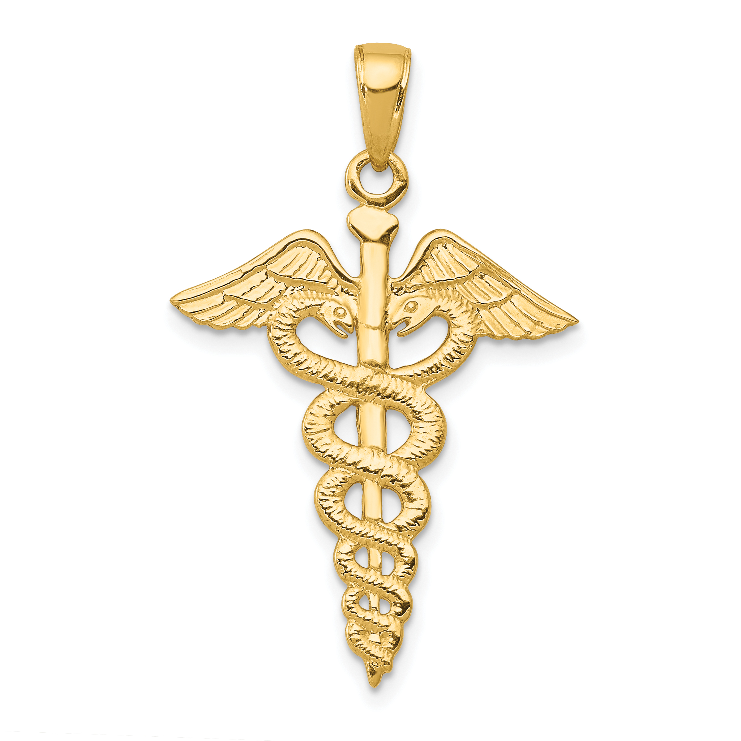 10k Caduceus Pendant (10C2261)