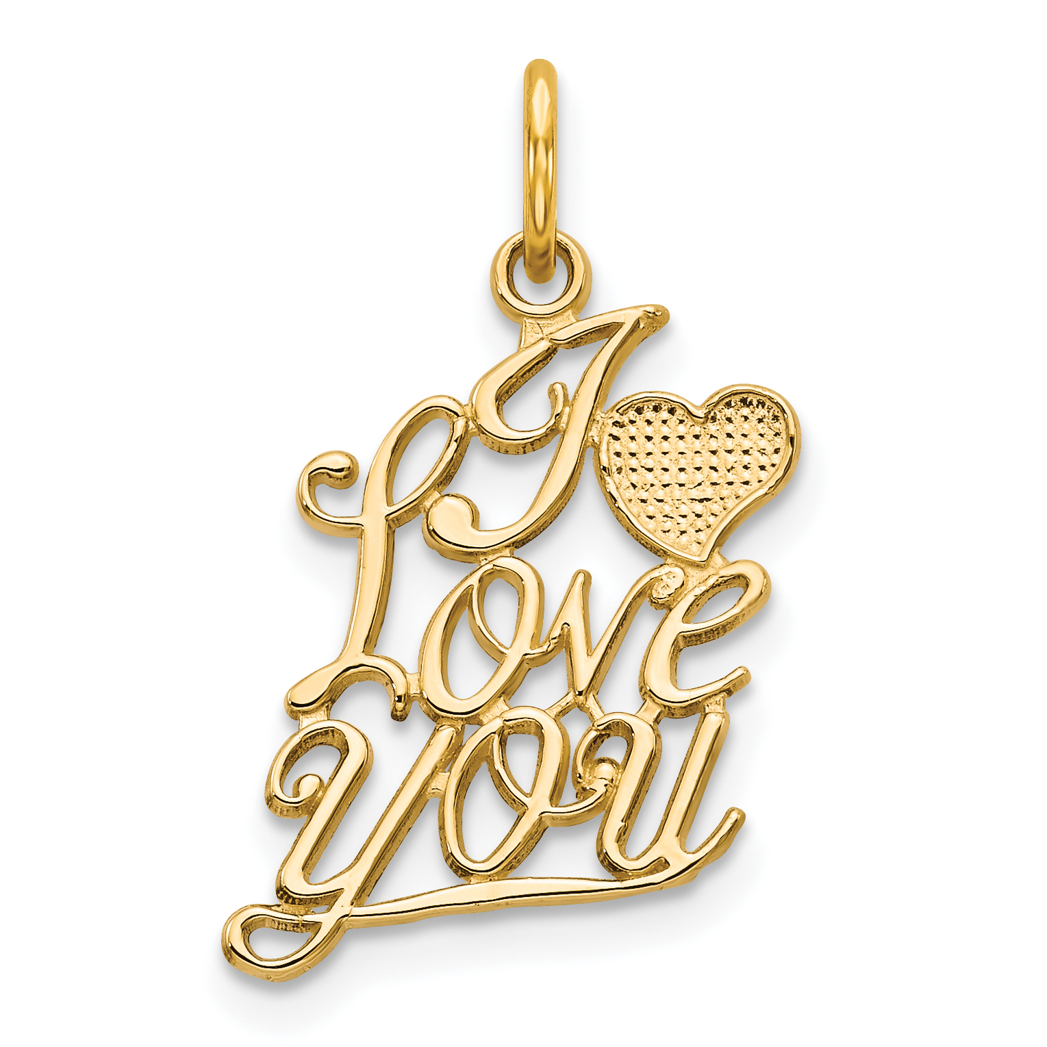 10K I LOVE YOU Charm (10C229)