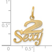 10K Yellow Gold Talking, 2 Sexy Charm view 3