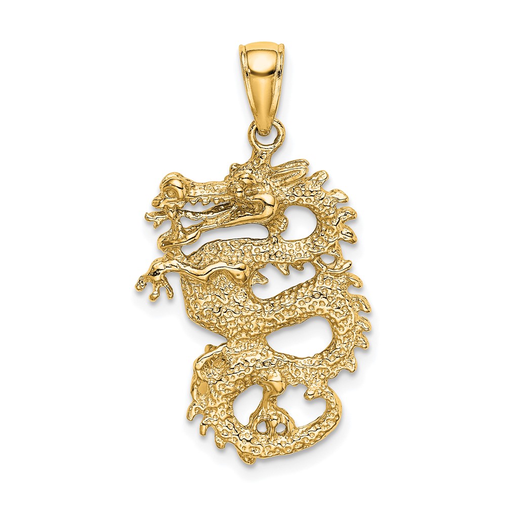 10k Solid 3-D Dragon Pendant (10C2375)