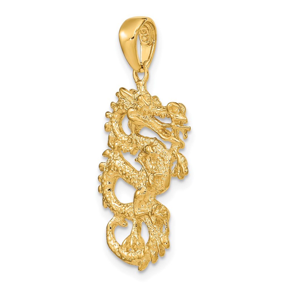 10k Solid 3-D Dragon Pendant (10C2375)