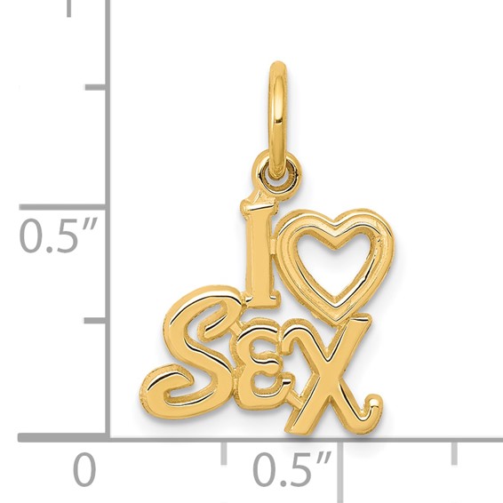 10k Talking - I HEART SEX Charm