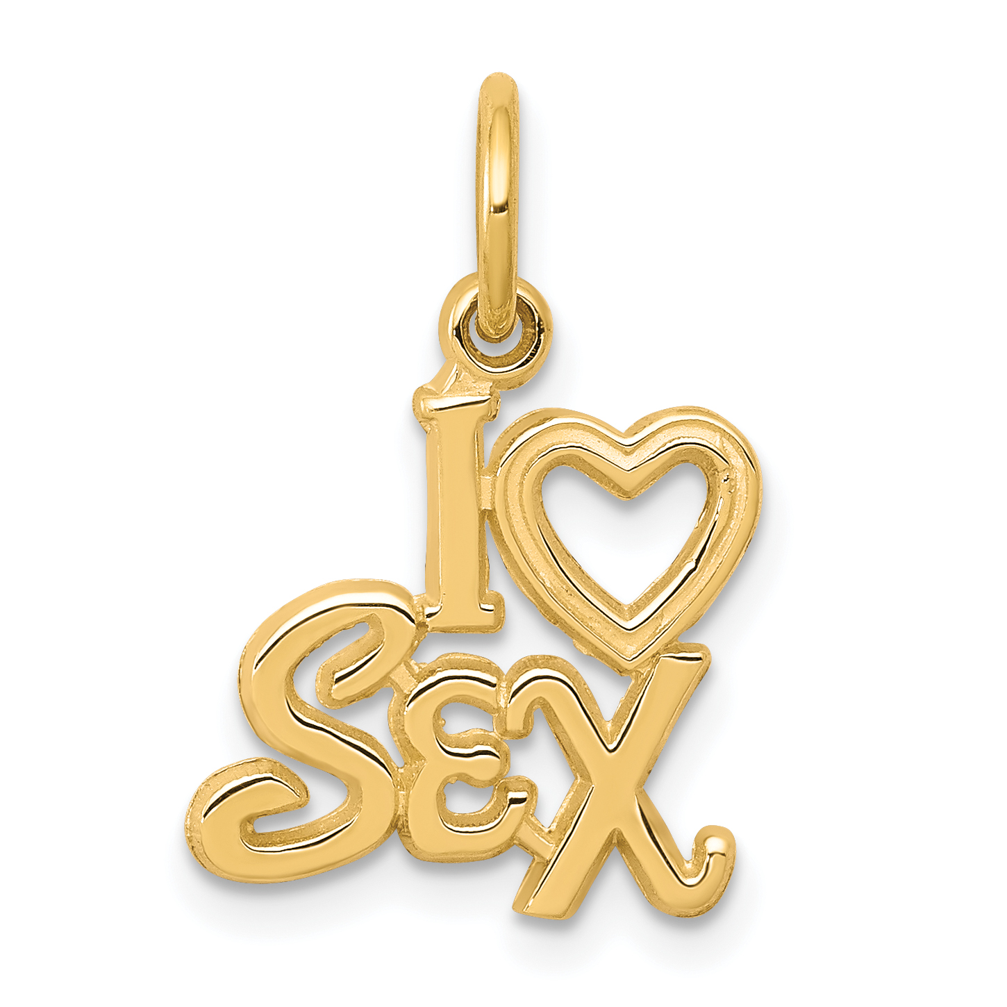 10k Talking - I HEART SEX Charm (10C240)