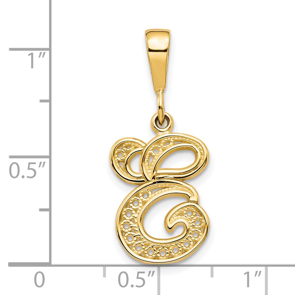 10k Initial E Pendant (10C242/E)
