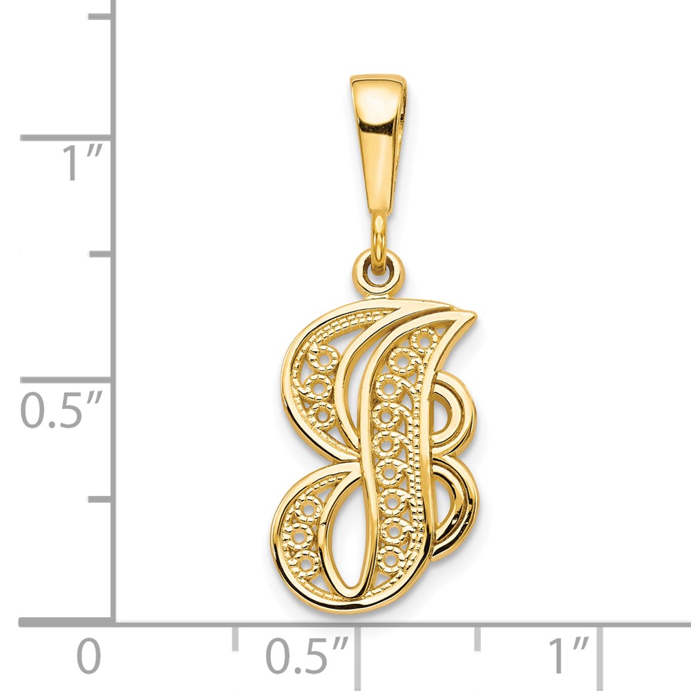 10k Initial J Pendant (10C242/J)