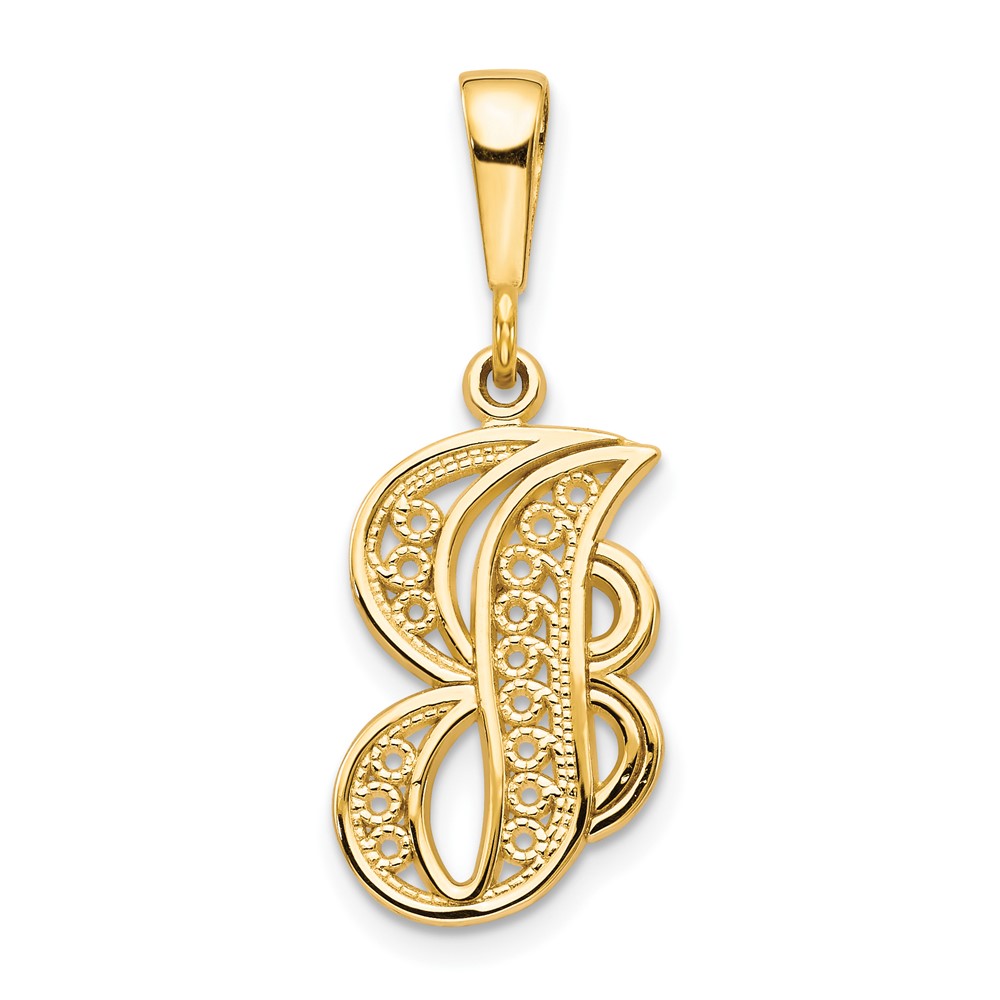 10k Initial J Pendant (10C242/J)