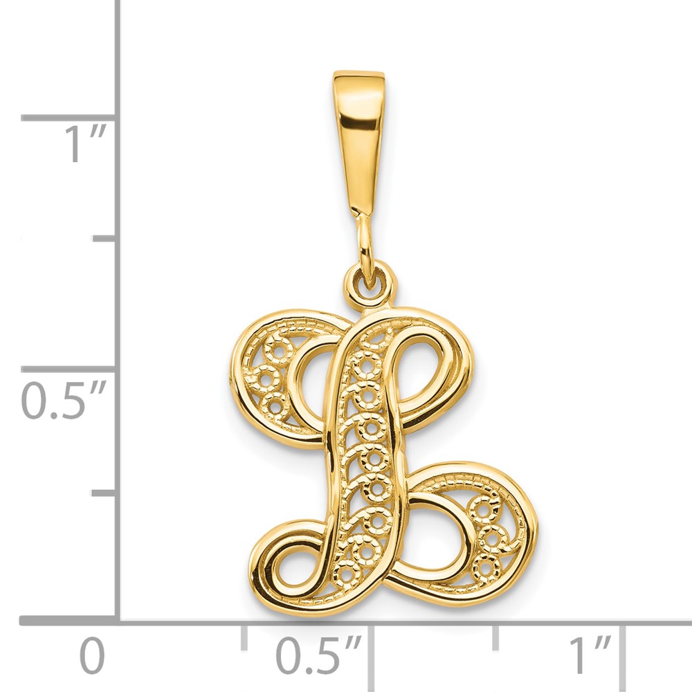 10k Initial L Pendant (10C242/L)