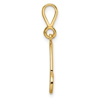 10K Large Filigree Initial M Pendant view 2