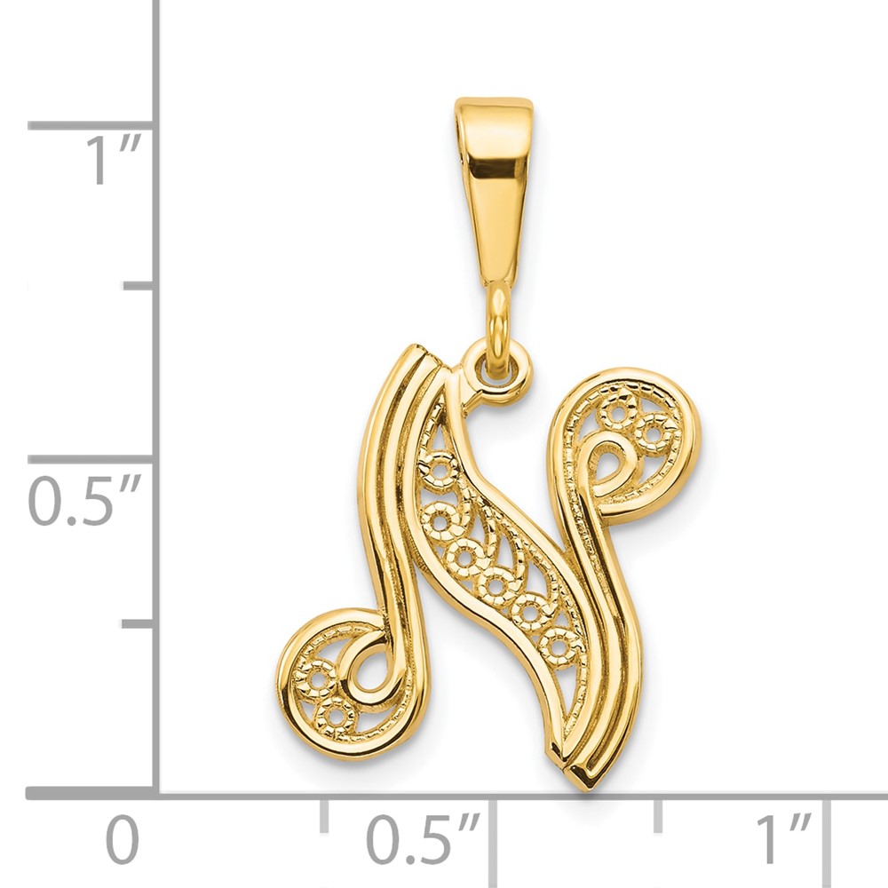 10k Initial N Pendant (10C242/N)