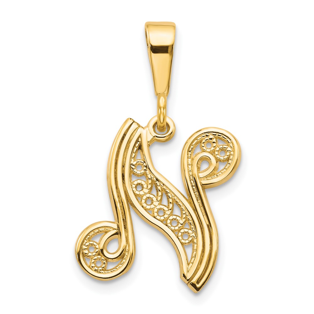 10k Initial N Pendant (10C242/N)
