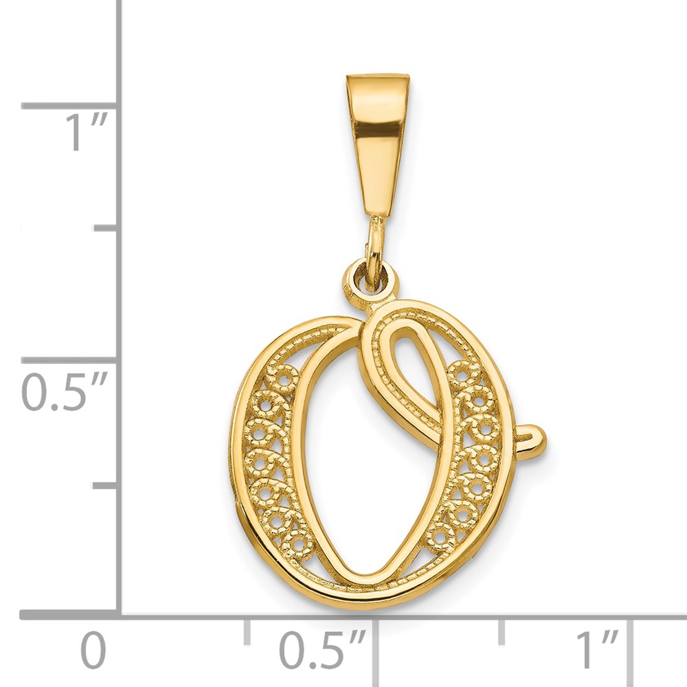 10k Initial O Pendant (10C242/O)