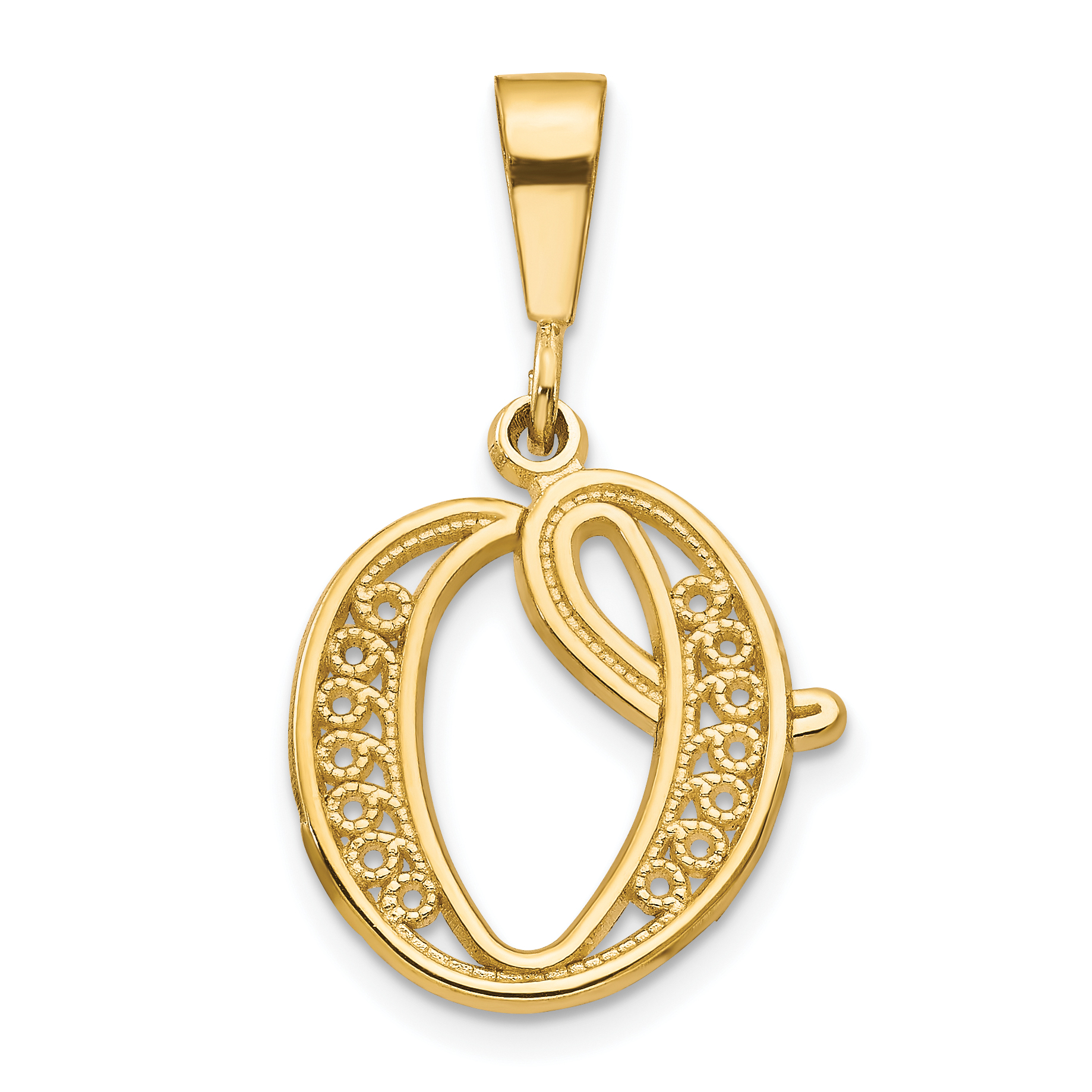 10k Initial O Pendant (10C242/O)