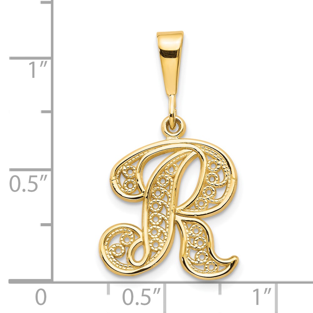 10k Initial R Pendant (10C242/R)