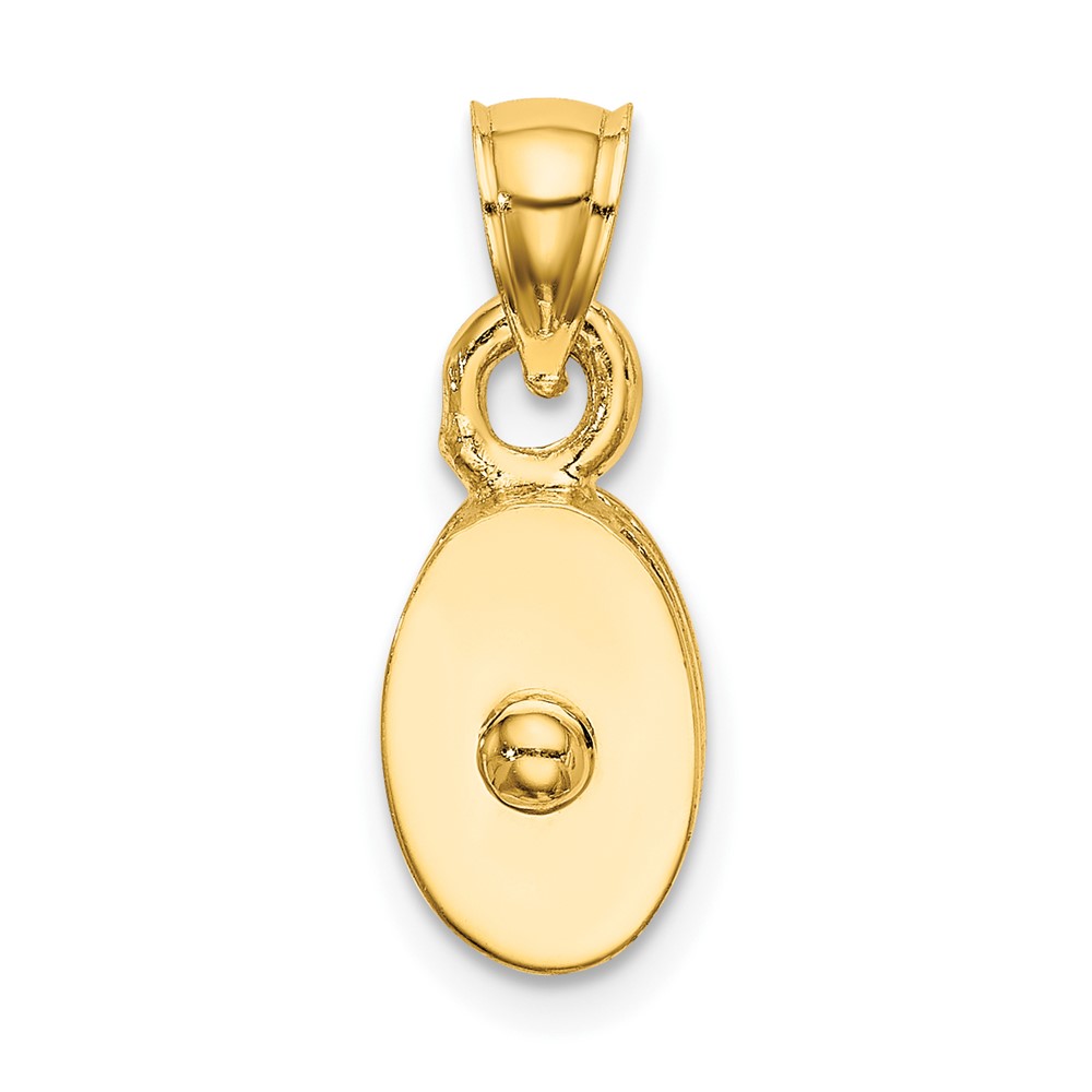 10K Polished 3-D Moveable Pulley Charm (10C2479)