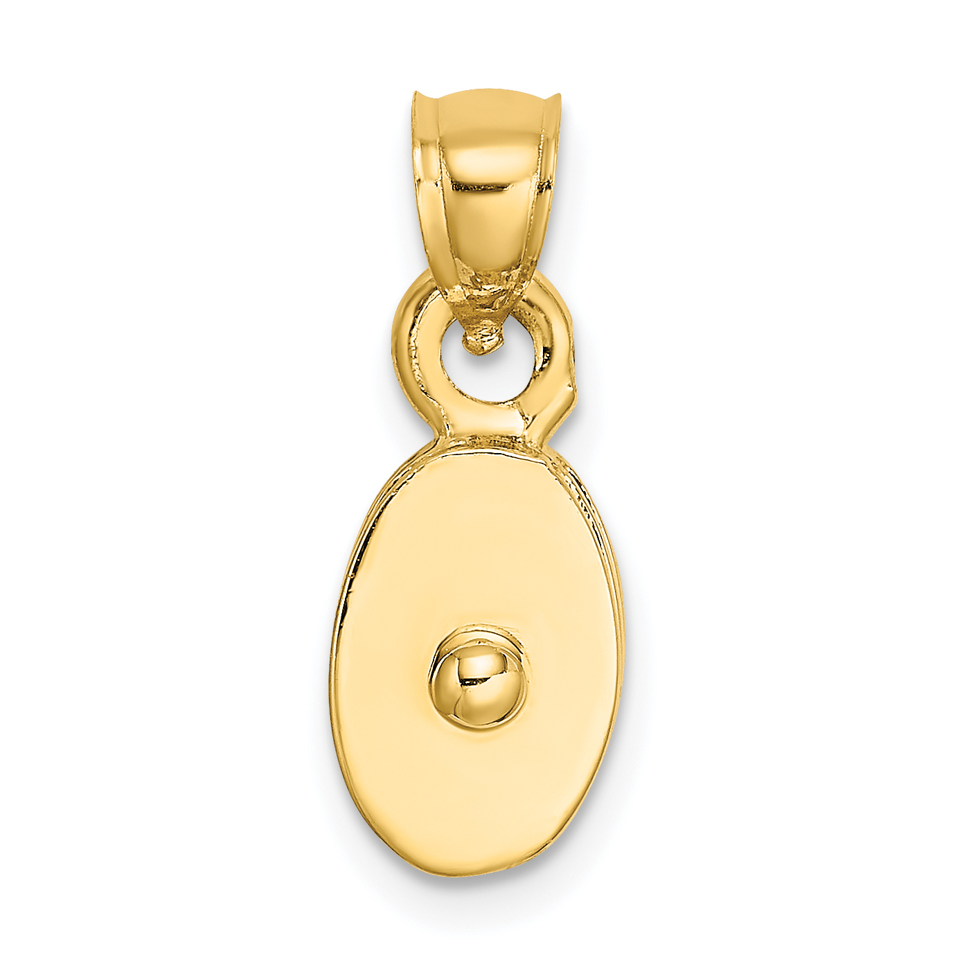 10K Polished 3-D Moveable Pulley Charm (10C2479)