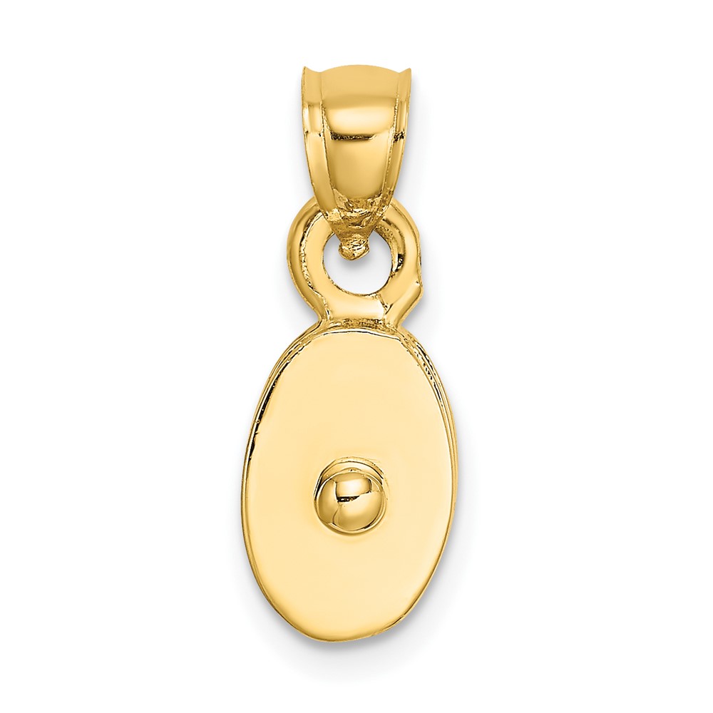 10K Polished 3-D Moveable Pulley Charm (10C2479)