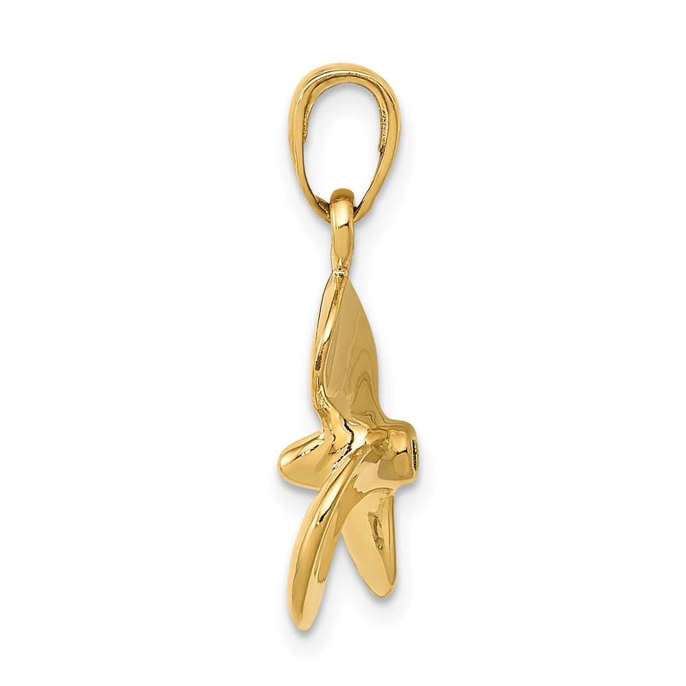 10K Polished 3-D Propeller Pendant (10C2480)