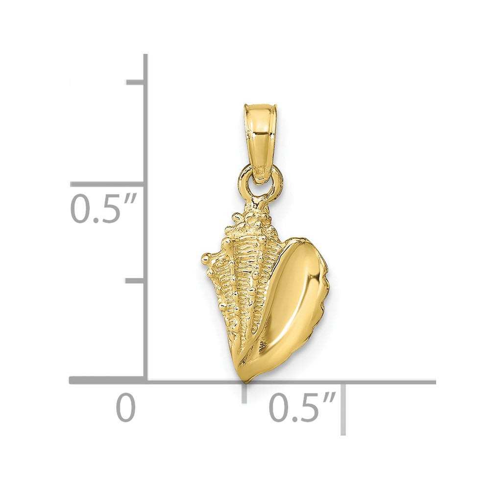 10k Conch Shell Pendant (10C2526)