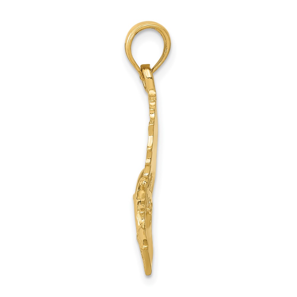 10k Polished Sailfish Pendant (10C2581)