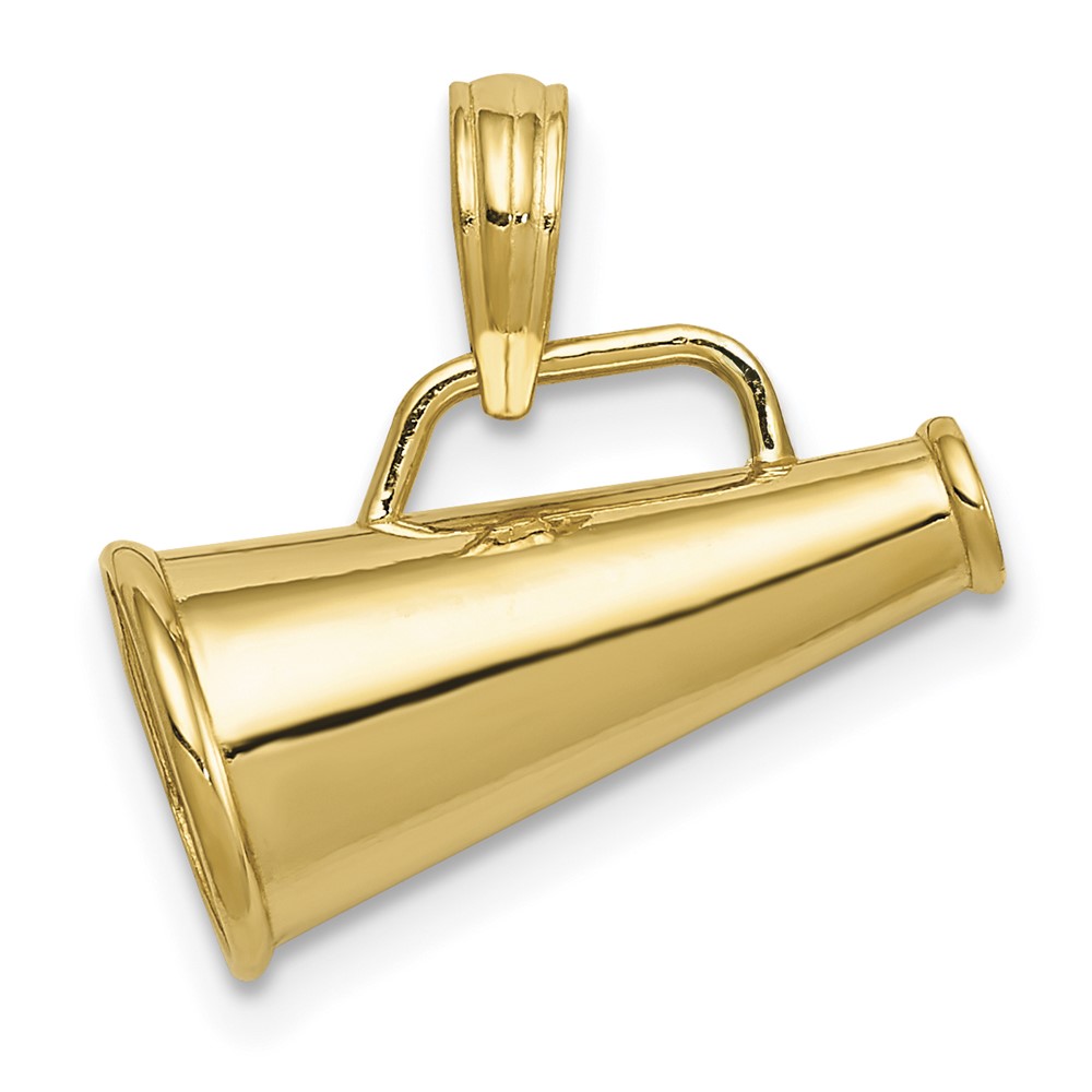 10K Polished 3-D Small Megaphone Pendant (10C2632)