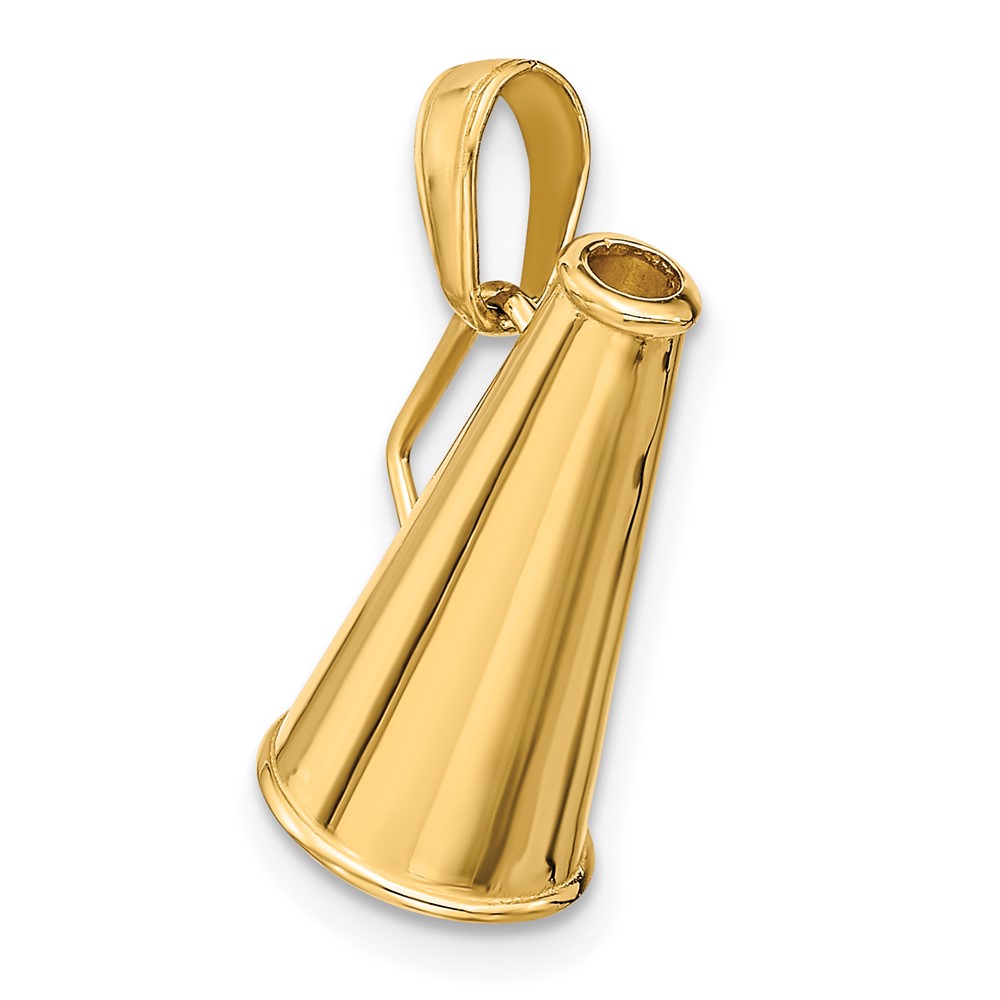 10K Polished 3-D Small Megaphone Pendant (10C2632)