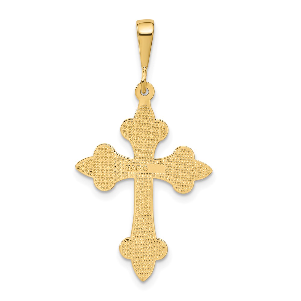 10k Fleur de Lis Cross Pendant (10C2712)