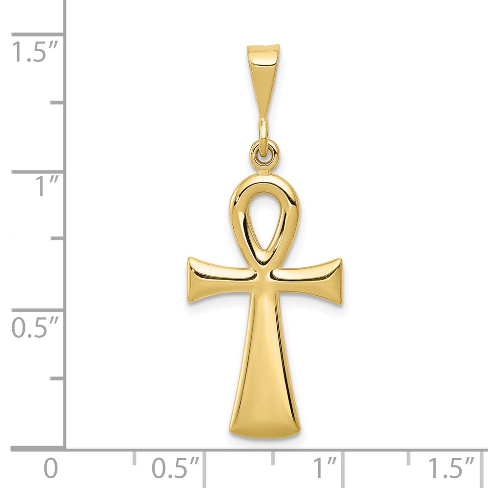 10k Egyptian Ankh Cross Pendant (10C2738)