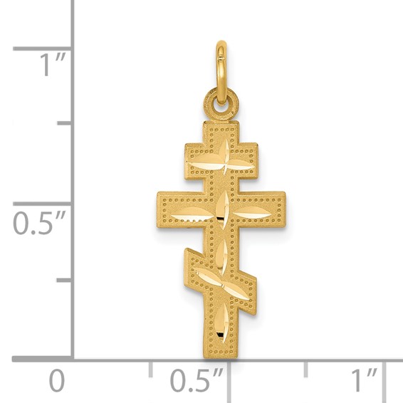Gold Eastern Orthodox Cross Pendants