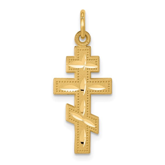 Gold Eastern Orthodox Cross Pendants