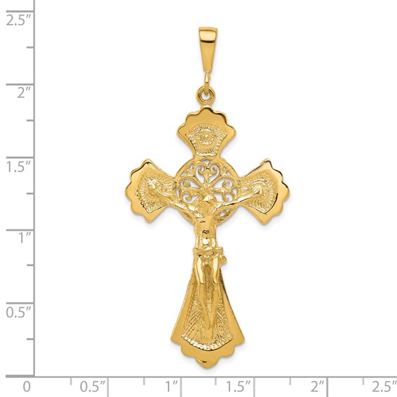 10K Crucifix Charm