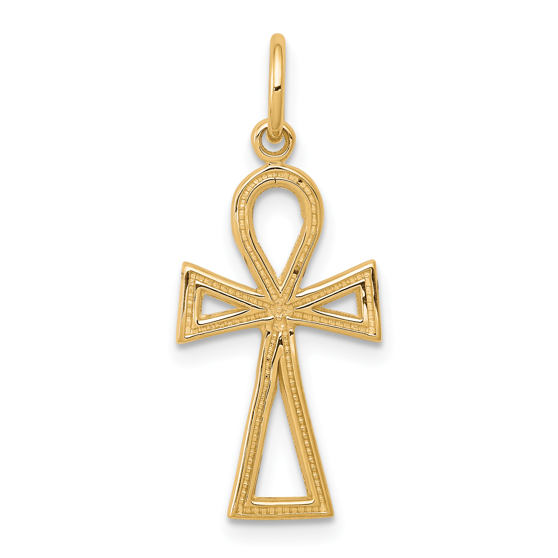 10K Ankh Cross Charm (10C289)